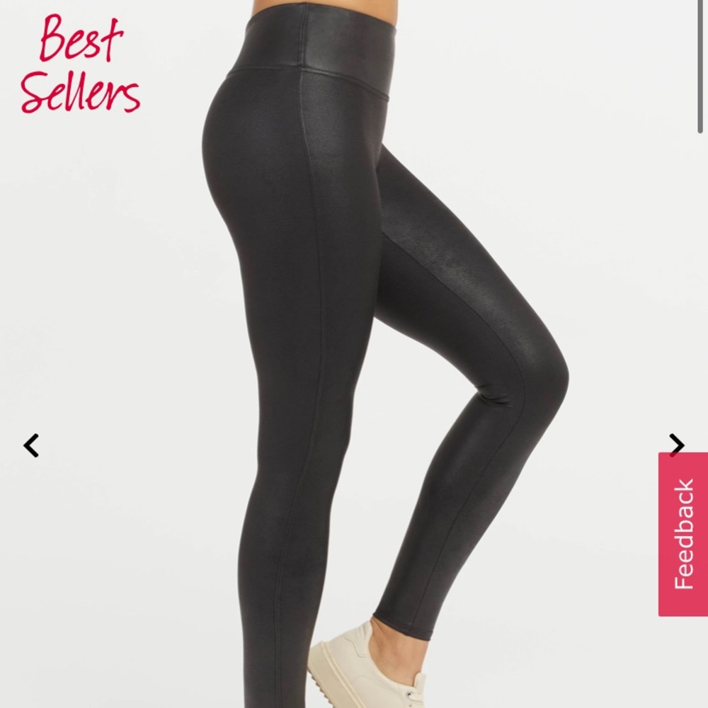 Spanx faux leather leggings - NWT